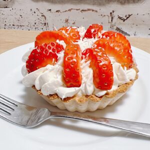 Keto Vege Tartaletka Czekoladowo-Truskawkowa