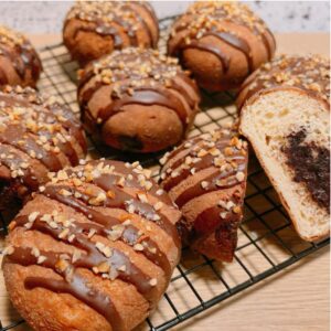 Keto Pączki z Kremem a’la Nutella i Polewą Czekoladową