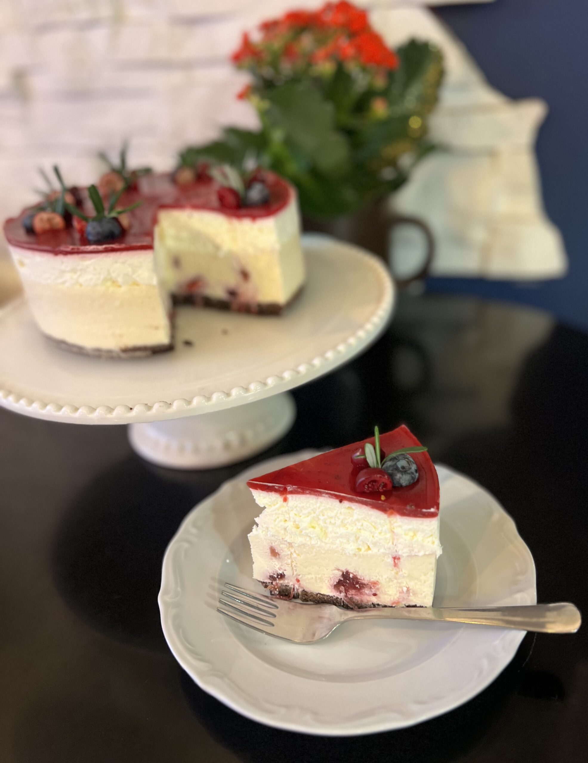 Keto Sernik Żurawinowy - obrazek 2